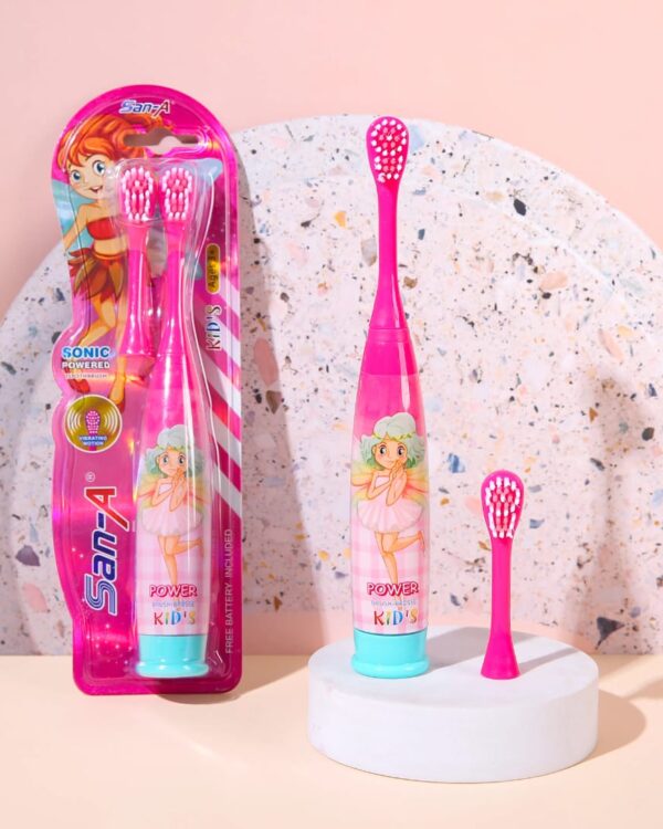 Battery operated toothbrush for children Cartoon character kids electric toothbrush Soft bristle sonic toothbrush for boys